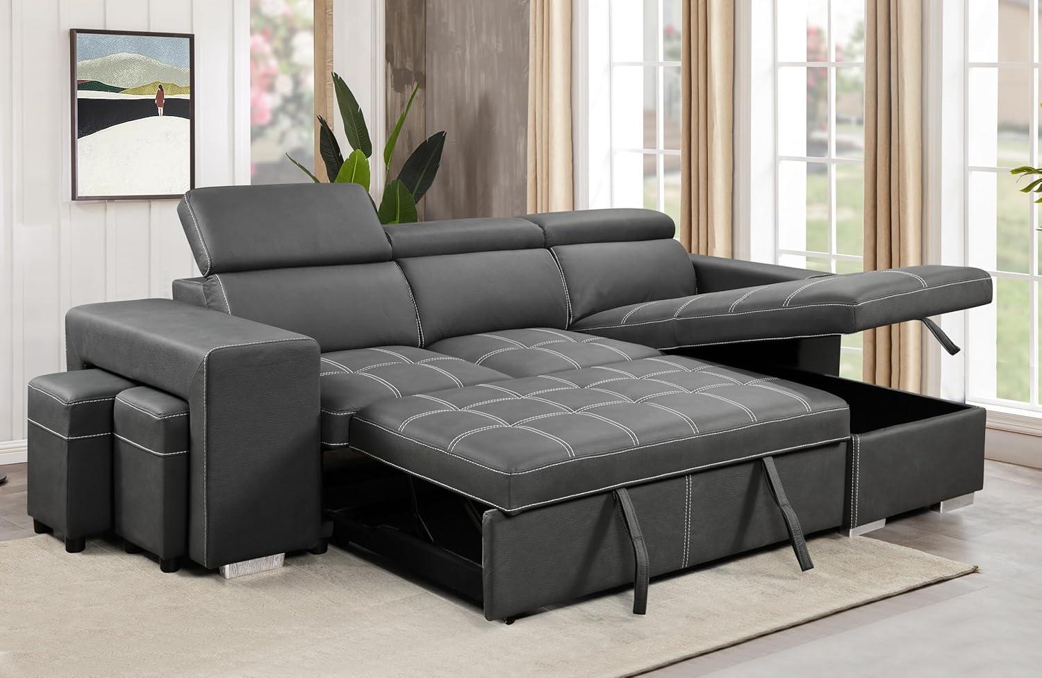 Our Take: THSUPER 102 Inch Charcoal ‍Sectional
