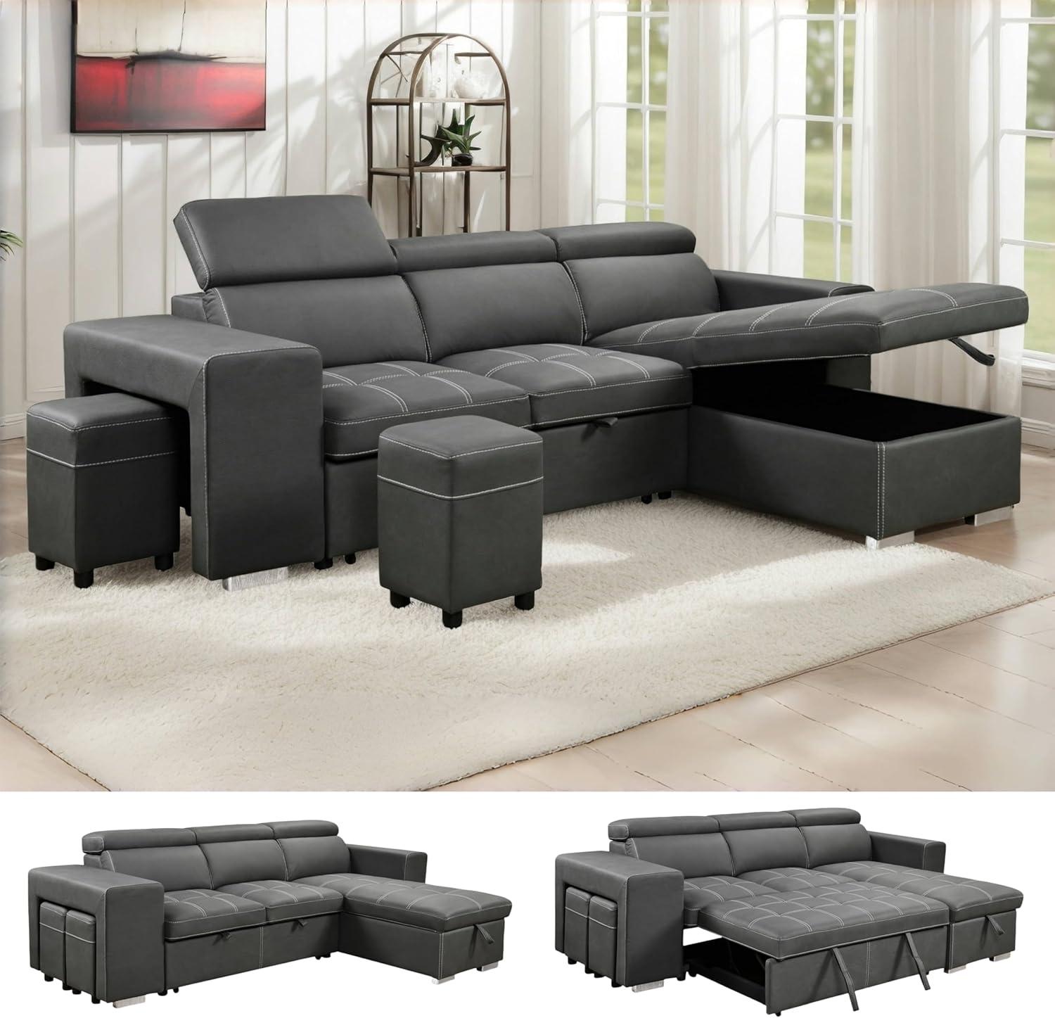 Our ⁢Take:⁤ THSUPER 102 Inch Charcoal‍ Sectional